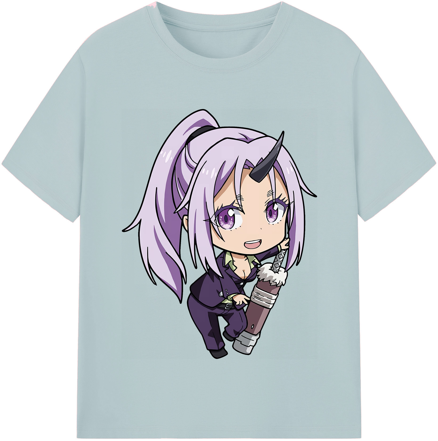 （画像用） 転スラ Regarding Reincarnated to Slime 綿100％半袖Tシャツ（フロントプリント）